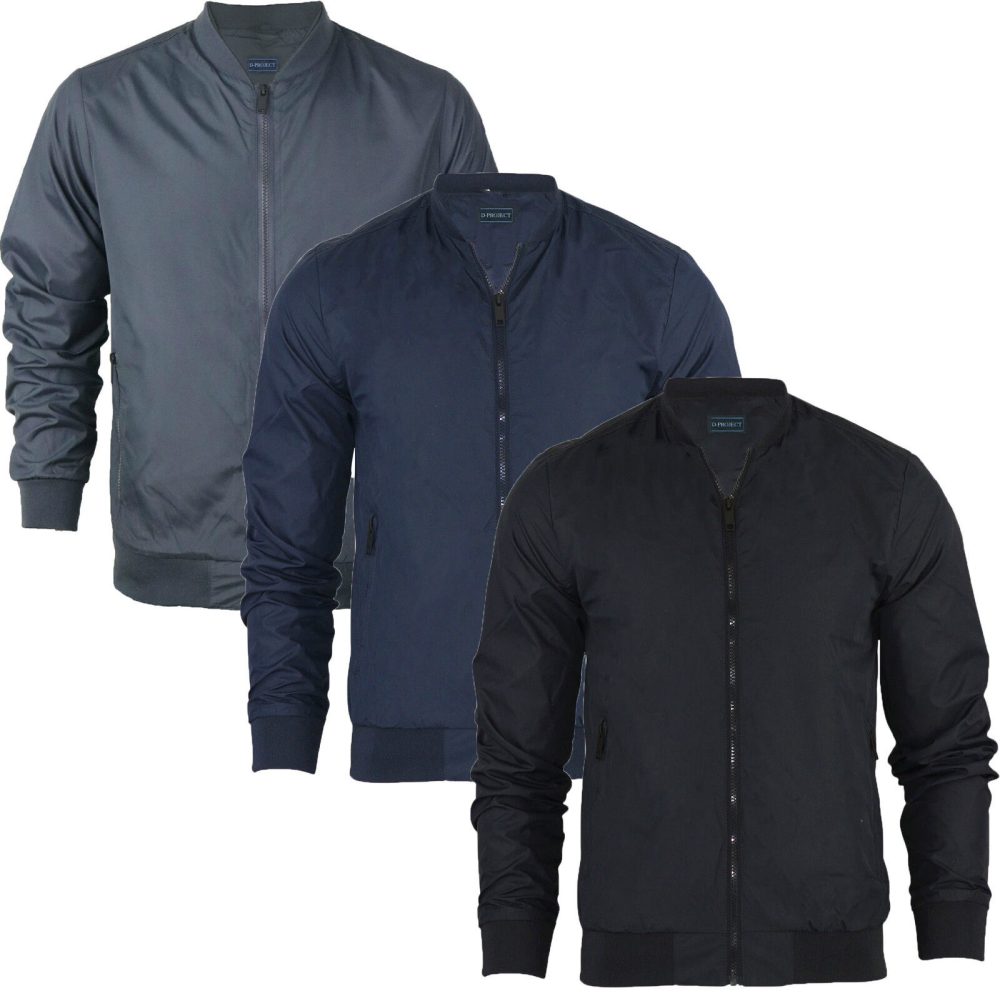 Mens Bomber Jacket Harrington MA1 Summer Lightweight Coat Jacket Sizes S M L XL