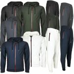 Mens Tracksuit Set Hoodie Top Bottoms Jogging Zip Joggers Gym Sport Summer Suit