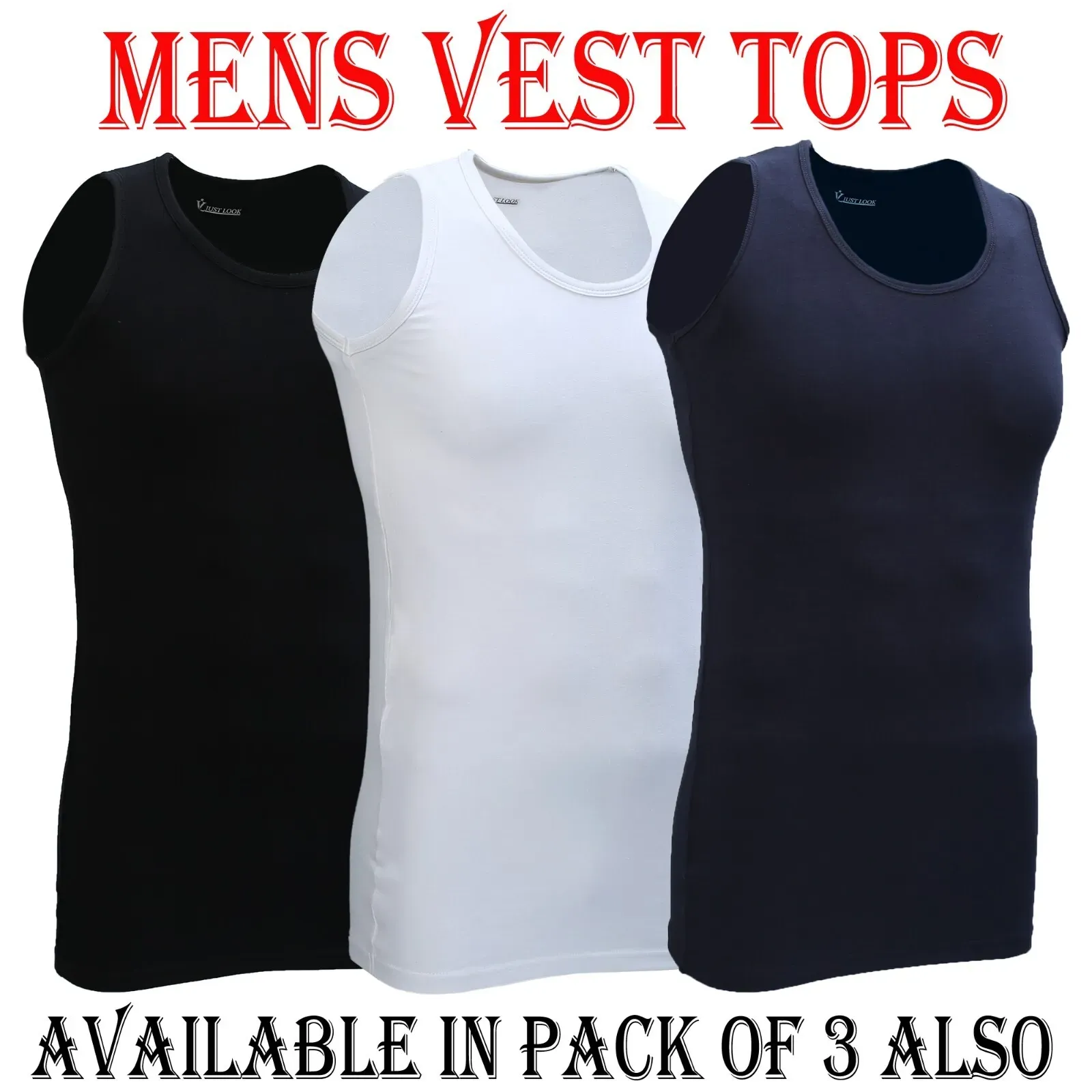 Mens vest tops hotsell